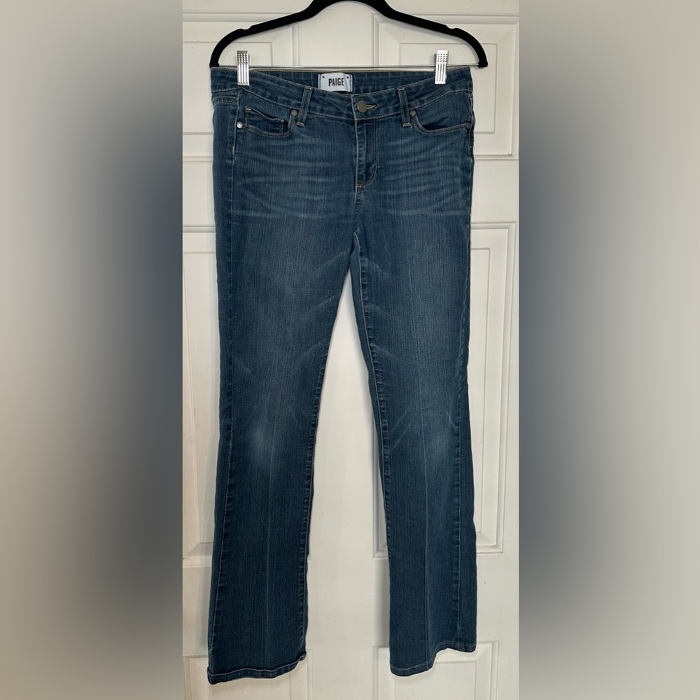PAIGE Denim Canyon Baby Boot Jean Women's Size 29 Lower‎ Rise Medium Wash.